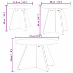 Couchtisch 3 pcs Wachsbraun
