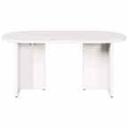 Couchtisch Weiß 80 x 39,5 x 35 cm Massivholz Kiefer