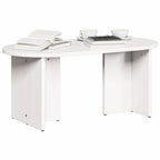 Couchtisch Weiß 80 x 39,5 x 35 cm Massivholz Kiefer