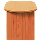 Couchtisch Wachsbraun 80 x 39,5 x 35 cm Massivholz Kiefer