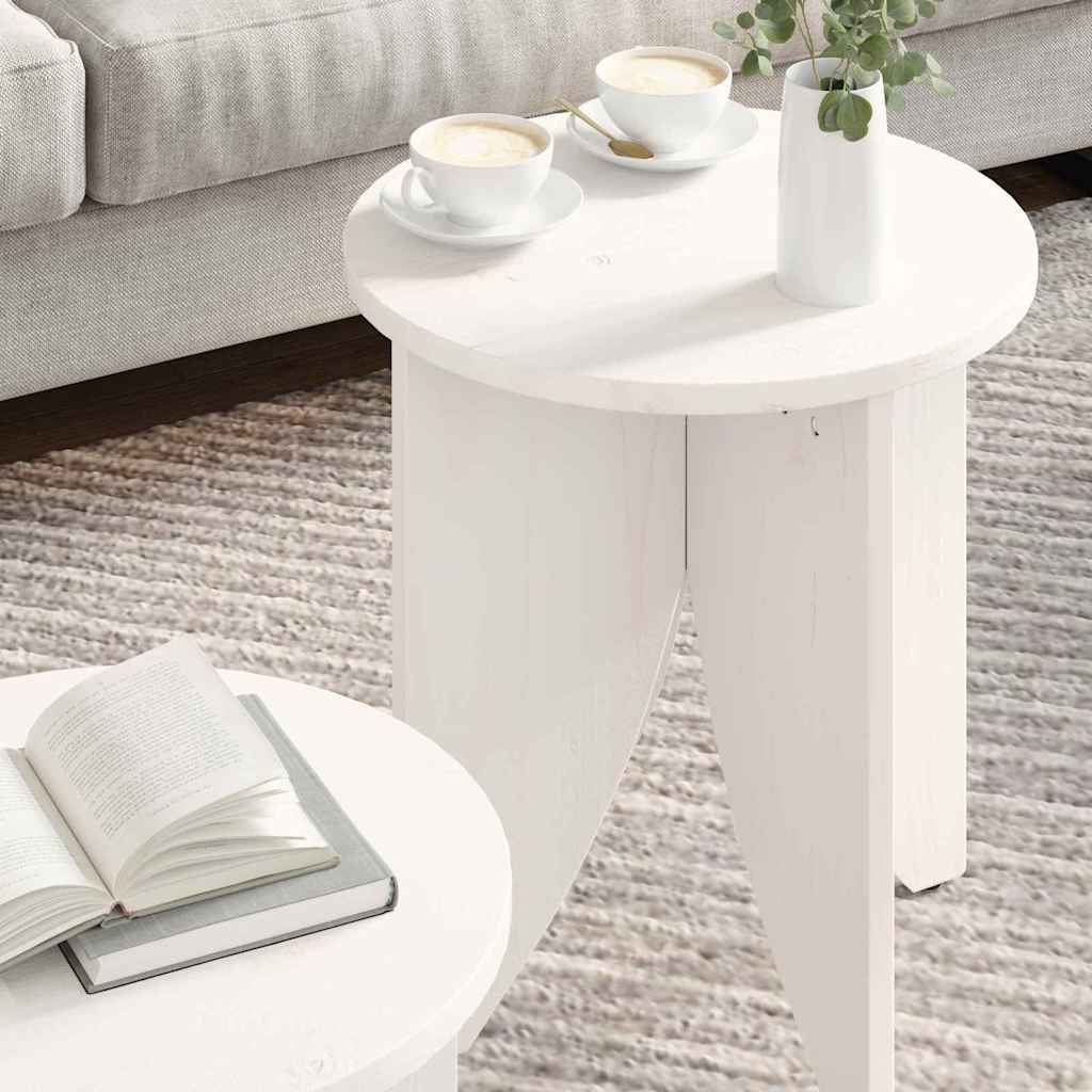 Couchtisch 2 pcs Weiß
