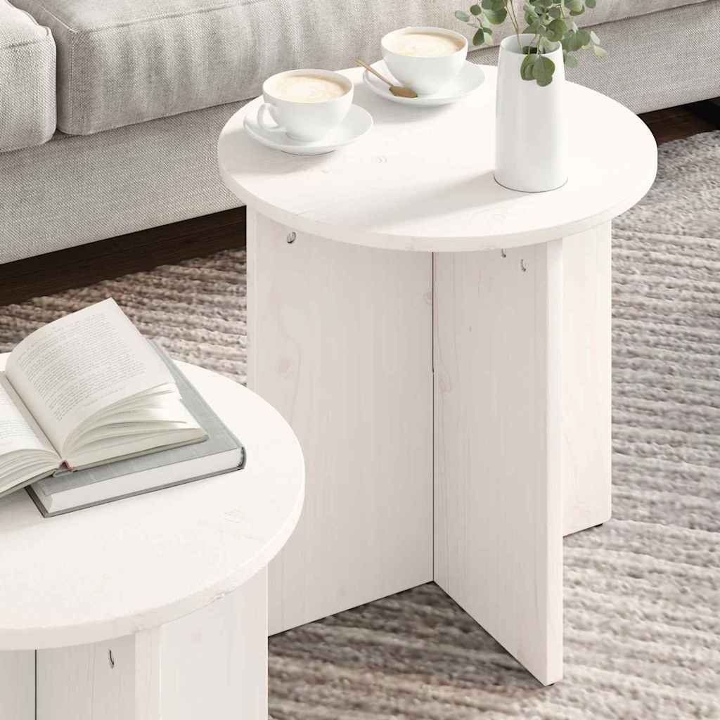 Couchtisch 2 pcs Weiß