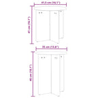 Couchtisch 2 pcs Wachsbraun