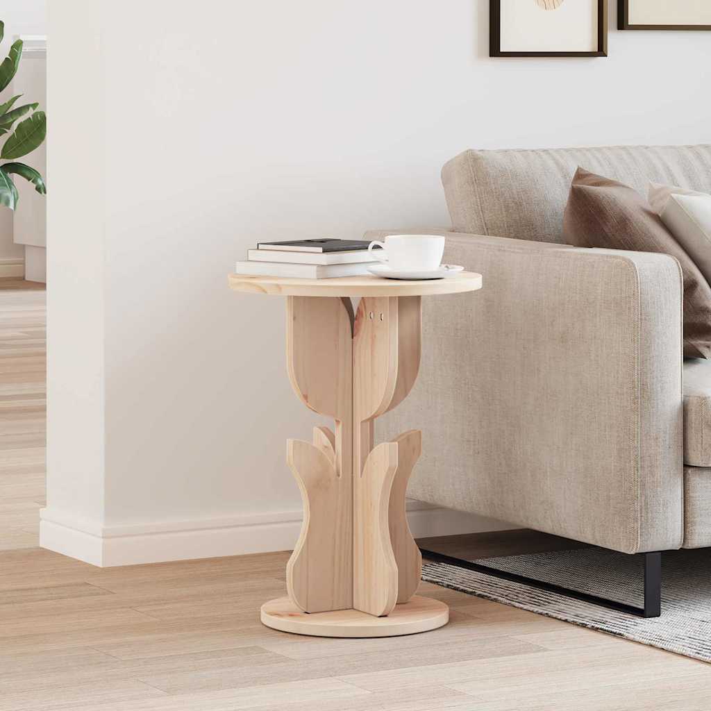 Couchtisch Natur 39,5 x 39,5 x 53,5 cm Massivholz Kiefer