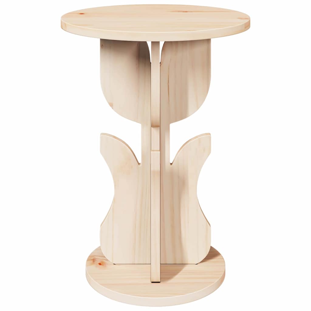 Couchtisch Natur 39,5 x 39,5 x 53,5 cm Massivholz Kiefer