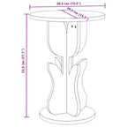 Couchtisch Natur 39,5 x 39,5 x 53,5 cm Massivholz Kiefer