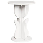 Couchtisch Weiß 39,5 x 39,5 x 53,5 cm Massivholz Kiefer