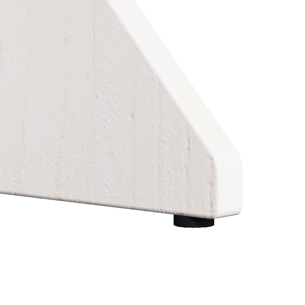 Couchtisch 2 pcs Weiß Massivholz Kiefer