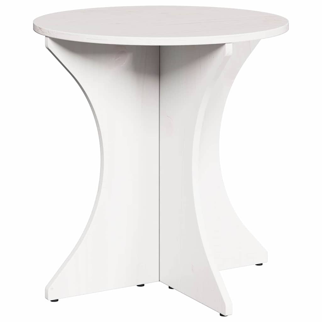 Couchtisch 2 pcs Weiß Massivholz Kiefer