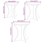 Couchtisch 3 pcs Wachsbraun