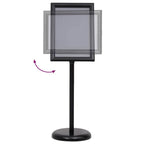 Plakatständer 2 pcs Schwarz 45 x 32,7 x 108 cm Aluminium
