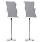 Plakatständer 2 pcs Silber 45 x 32,7 x 108 cm Aluminium