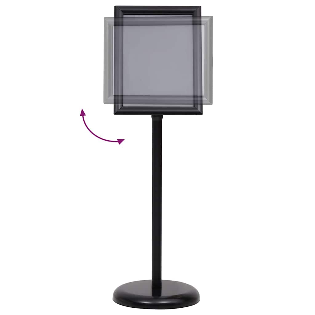 Plakatständer 2 pcs Schwarz 32,7 x 24 x 108 cm Aluminium