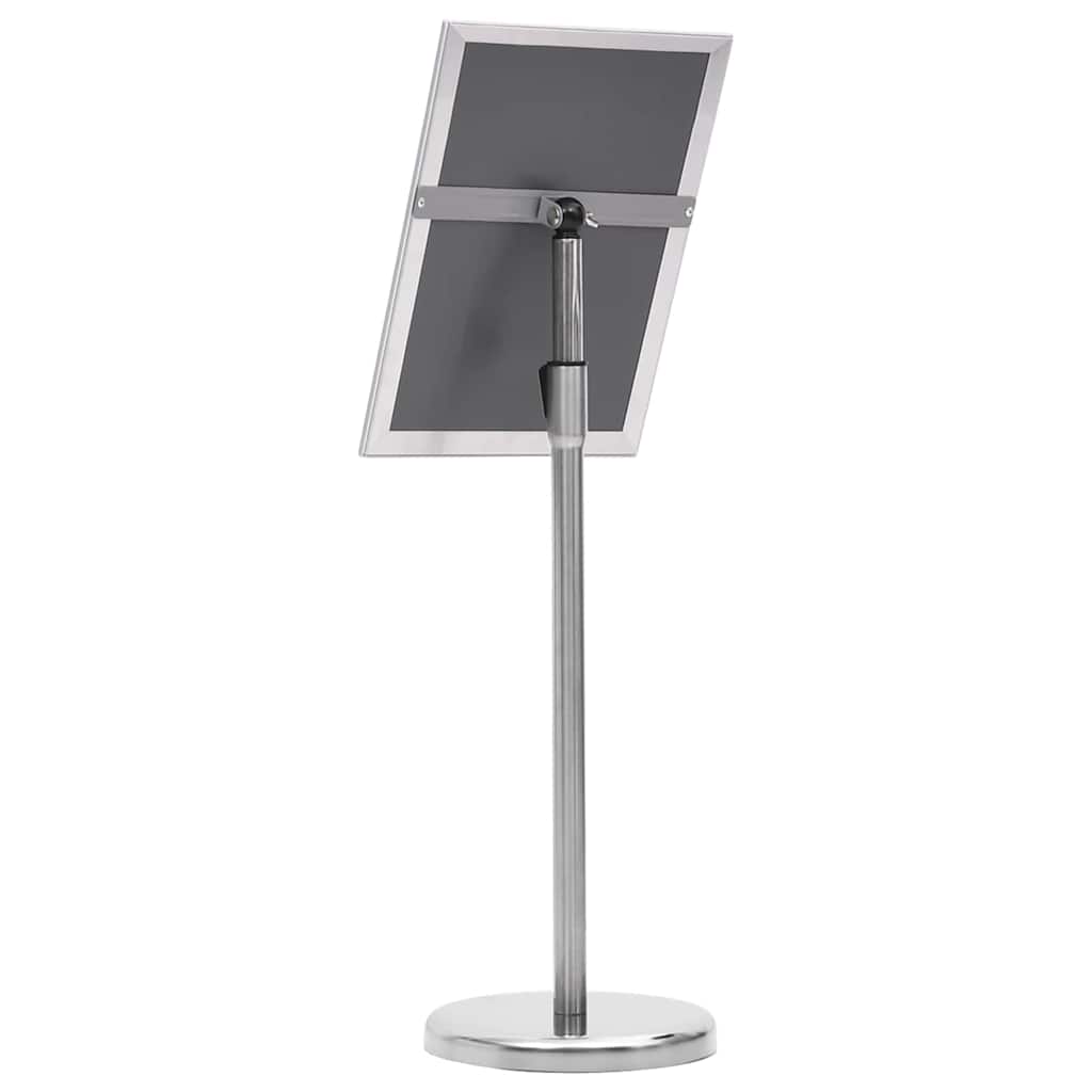 Plakatständer 2 pcs Silber 32,7 x 24 x 108 cm Aluminium