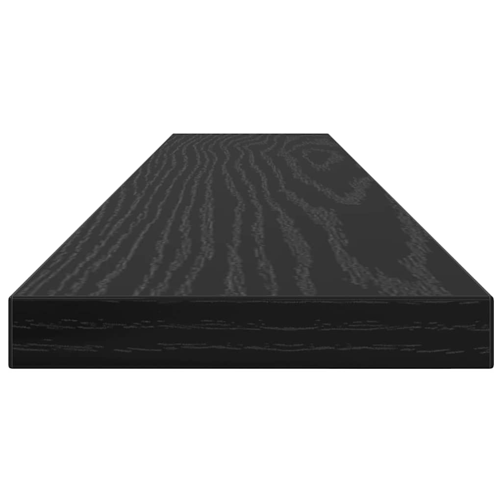 Regalbrett 4 pcs Schwarz 60 x 10 x 1,5 cm Holzwerkstoff