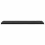 Regalbrett 4 pcs Schwarz 60 x 20 x 1,5 cm Holzwerkstoff