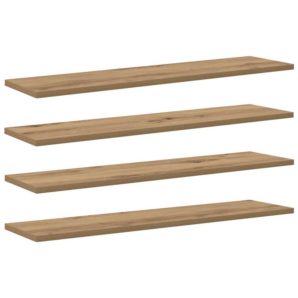 Regalbrett 4 pcs Braun 80 x 20 x 1,5 cm Holzwerkstoff