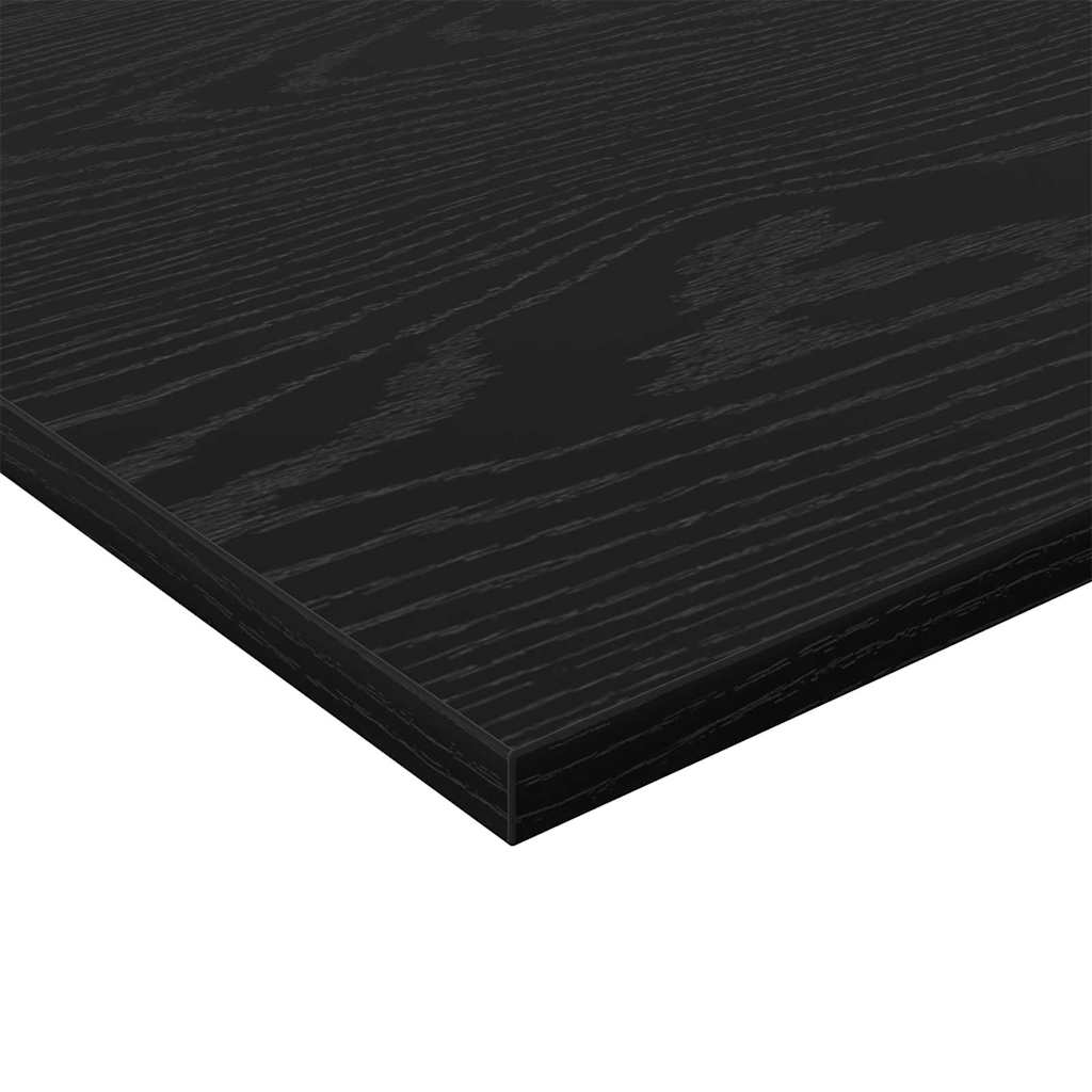 Regalbrett 4 pcs Schwarz 80 x 20 x 1,5 cm Holzwerkstoff