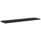 Regalbrett 4 pcs Schwarz 80 x 20 x 1,5 cm Holzwerkstoff