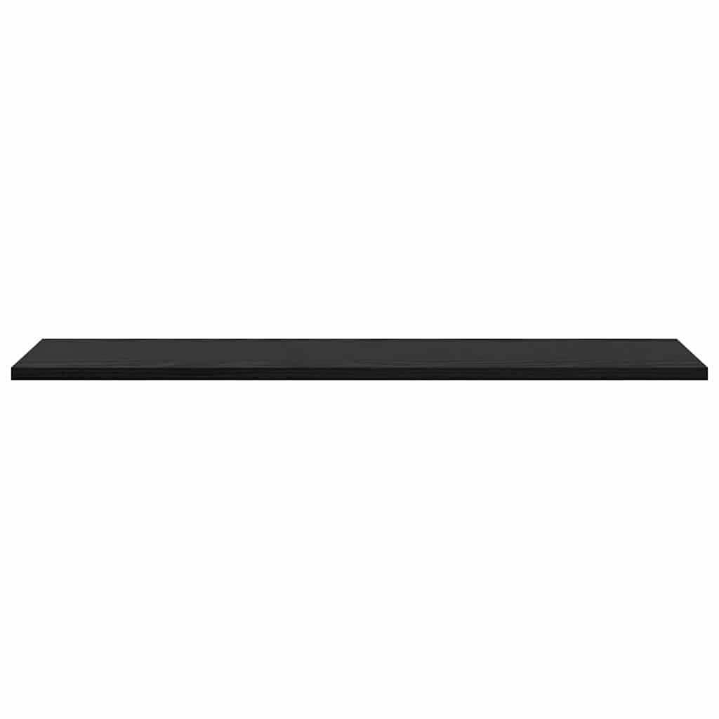 Regalbrett 4 pcs Schwarz 80 x 20 x 1,5 cm Holzwerkstoff