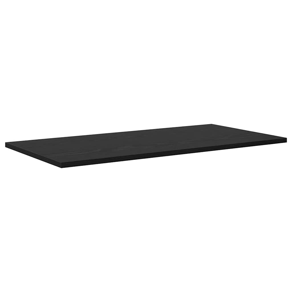 Regalbrett 4 pcs Schwarz 80 x 40 x 1,5 cm Holzwerkstoff
