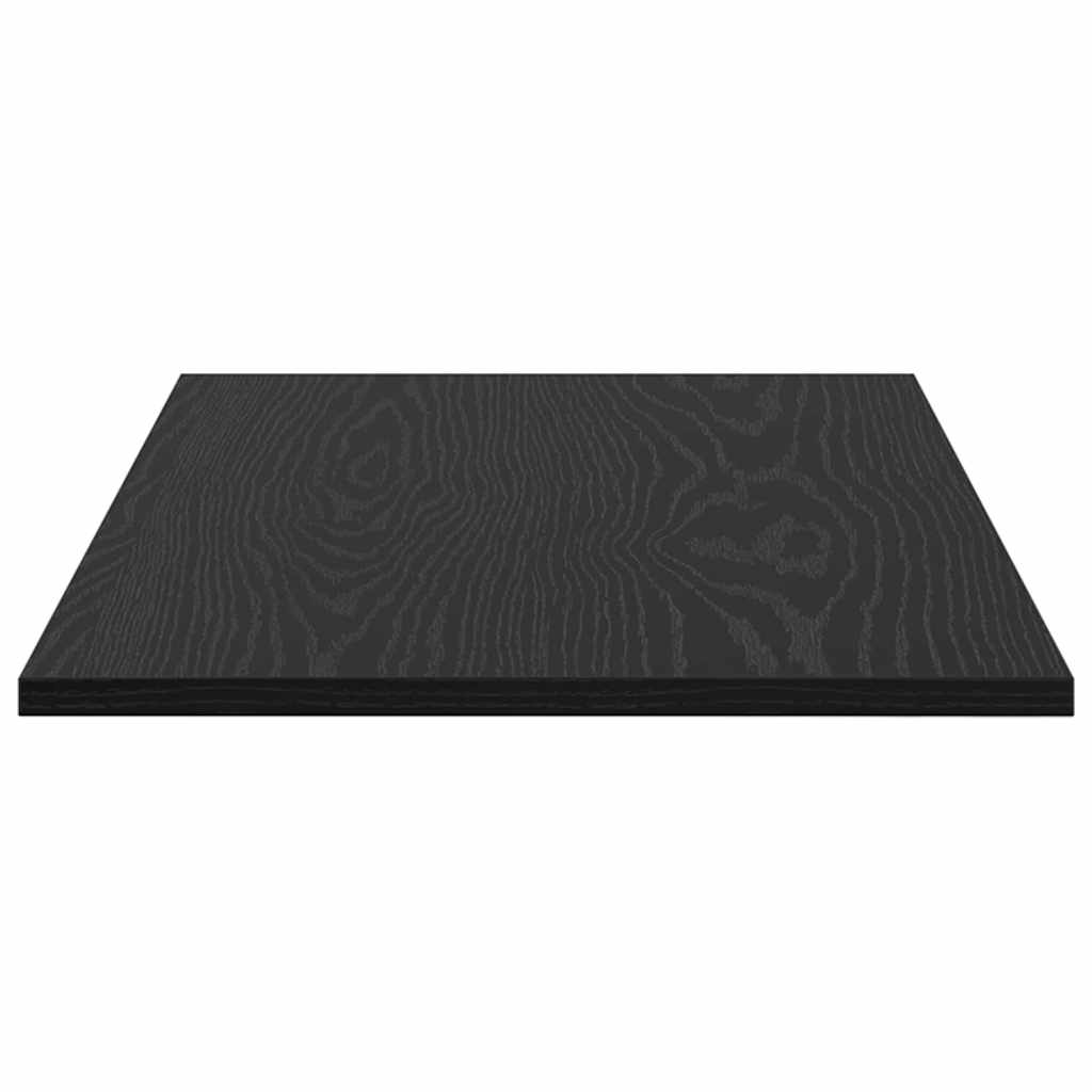 Regalbrett 4 pcs Schwarz 80 x 40 x 1,5 cm Holzwerkstoff