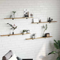 Regalbrett 4 pcs Braun 100 x 10 x 1,5 cm Holzwerkstoff
