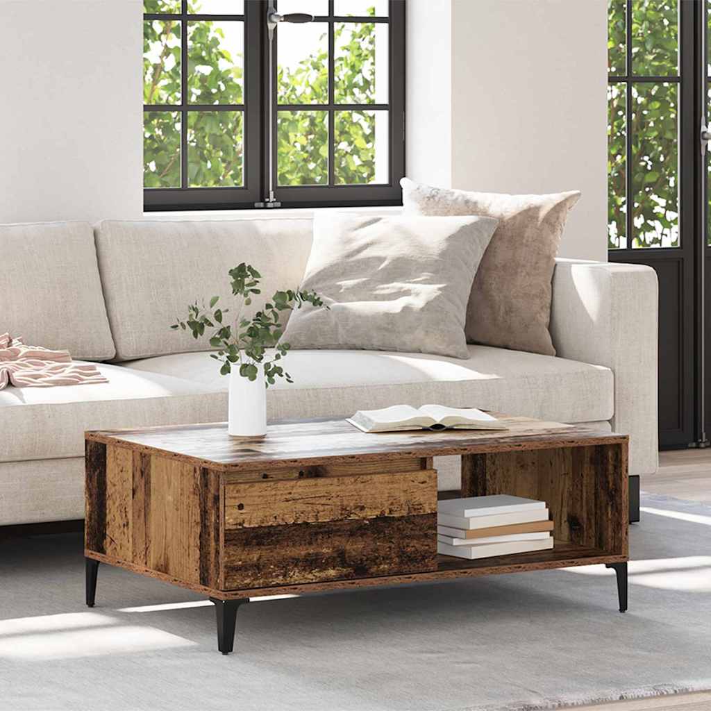 Couchtisch Altholz 90 x 60 x 35 cm Holzwerkstoff