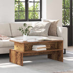 Couchtisch Altholz 90 x 55 x 42,5 cm Holzwerkstoff