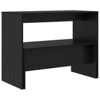 Essgruppe 2 pcs Schwarz Eichen-Optik Holzwerkstoff
