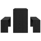 Essgruppe 2 pcs Schwarz Eichen-Optik Holzwerkstoff