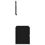 Badezimmermöbel-Set mit Schubladen 2 pcs Schwarz Eichen-Optik