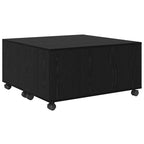 Couchtisch Schwarz Eichen-Optik 75 x 75 x 38 cm Holzwerkstoff