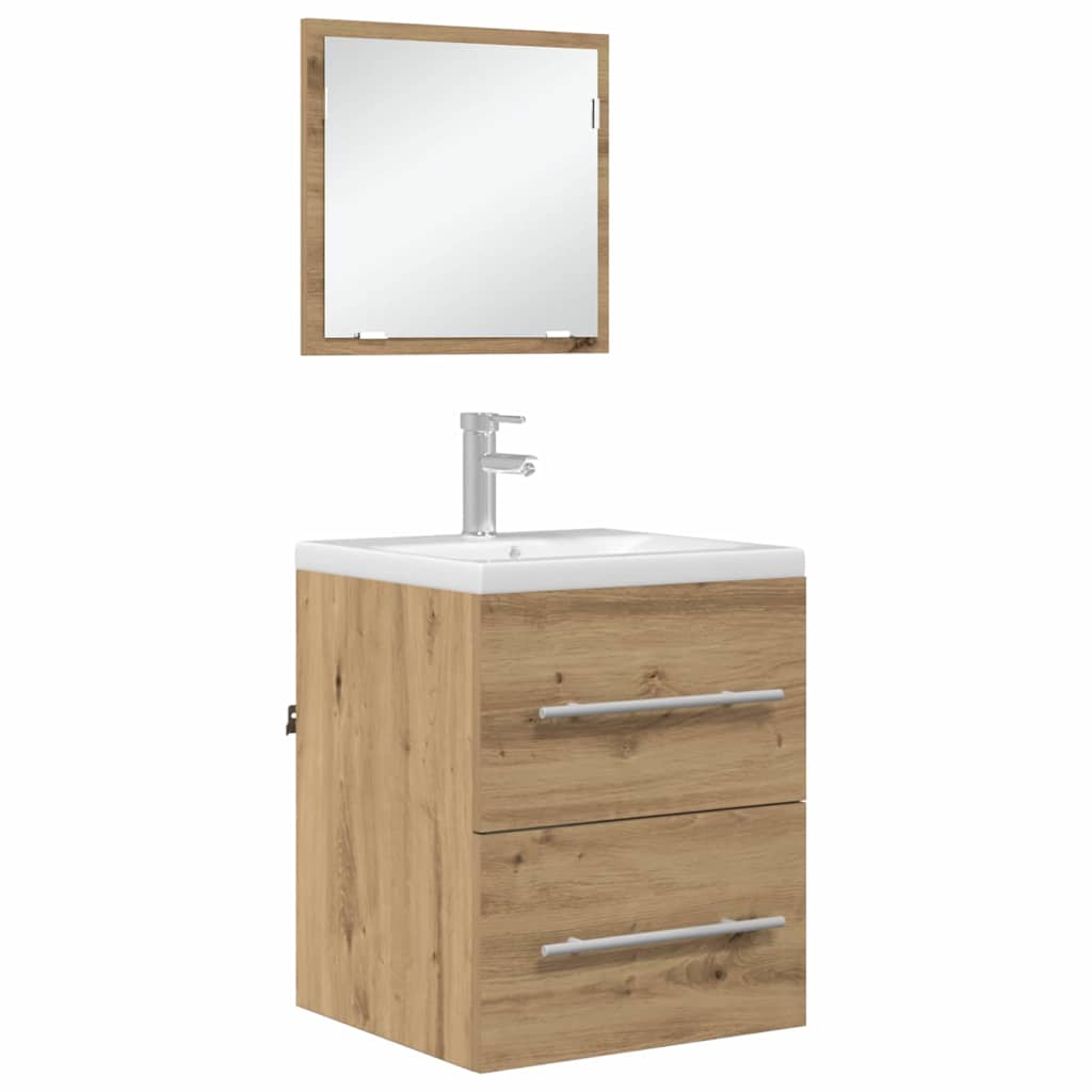Badezimmermöbel-Set mit Schubladen Braun 41 x 38,5 x 48 cm