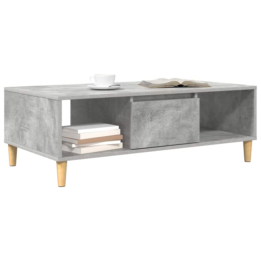 Couchtisch Beton Grau 102 x 55 x 35 cm Holzwerkstoff
