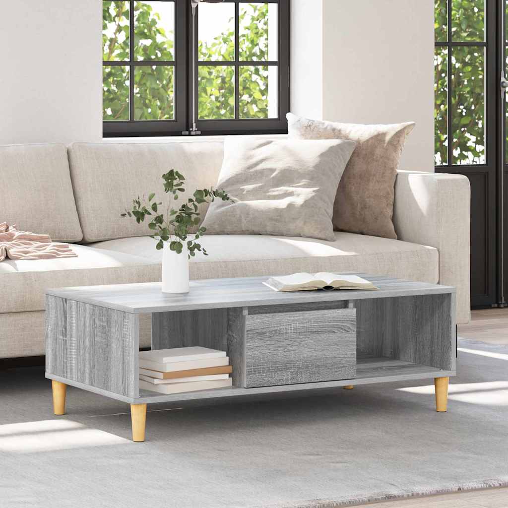 Couchtisch Graues Sonoma 102 x 55 x 35 cm Holzwerkstoff