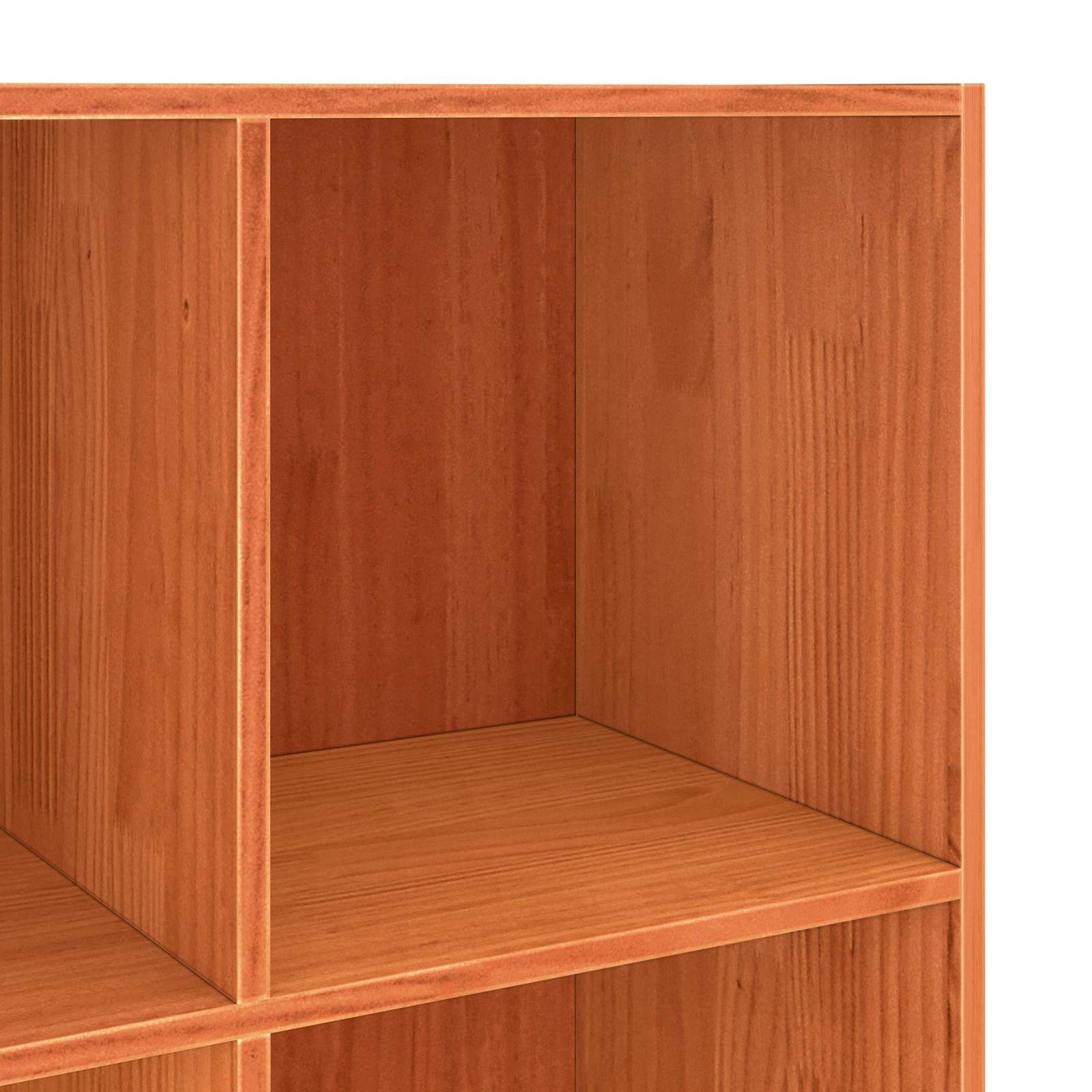 Bücherregal Wachsbraun 104 x 33 x 110 cm Massives Kiefernholz