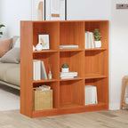 Bücherregal Wachsbraun 104 x 33 x 110 cm Massives Kiefernholz