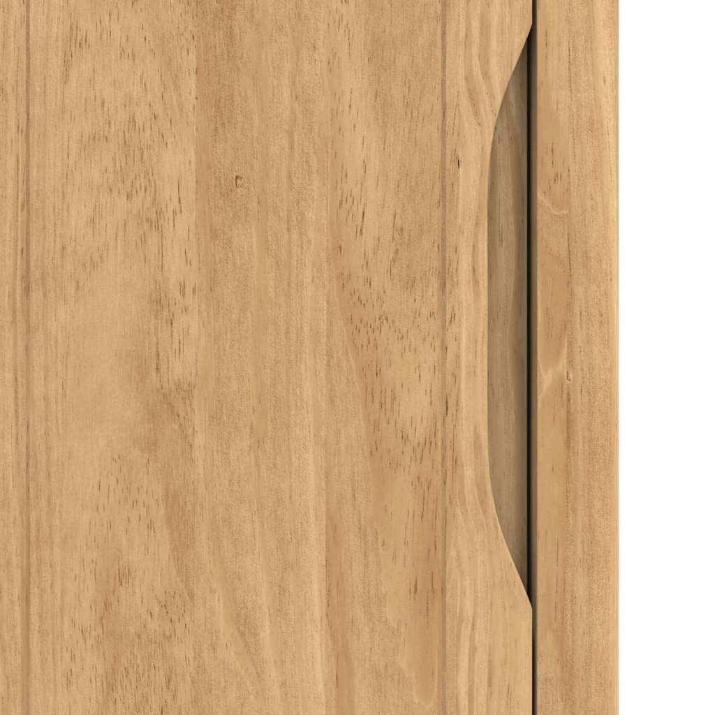 Badezimmer-Wandschrank mit Tür FLORO Wachsbraun 35 x 30 x 60 cm