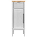 Badezimmerschrank FLORO Weiß 35 x 30 x 90 cm Massivholz Kiefer