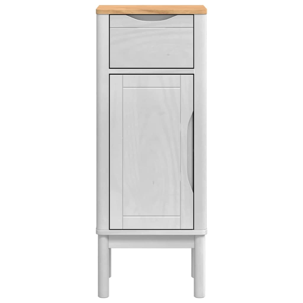 Badezimmerschrank FLORO Weiß 35 x 30 x 90 cm Massivholz Kiefer