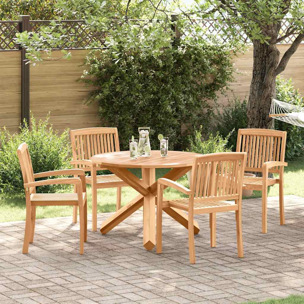 Garten Essgruppe 5 pcs Natur Massivholz Akazie