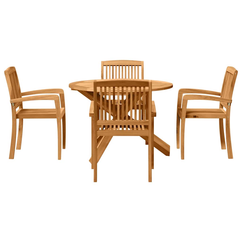 Garten Essgruppe 5 pcs Natur Massivholz Akazie