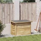 Aufbewahrungsbox mit Speicher Natur 80 x 44,5 x 57,5 cm