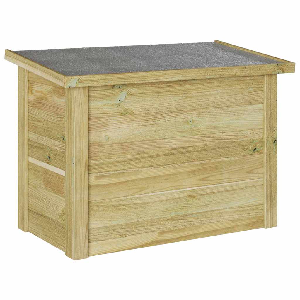 Aufbewahrungsbox mit Speicher Natur 80 x 44,5 x 57,5 cm