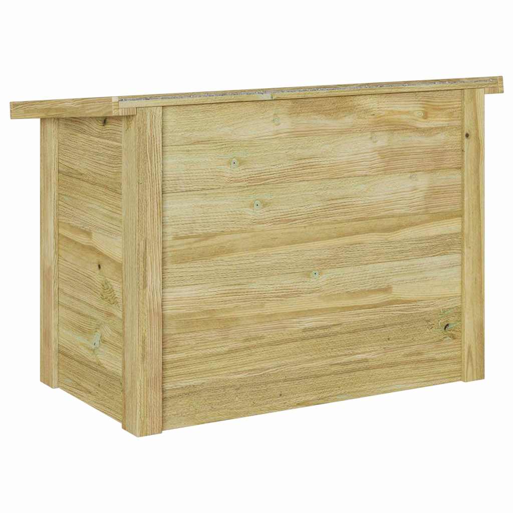 Aufbewahrungsbox mit Speicher Natur 80 x 44,5 x 57,5 cm
