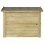 Aufbewahrungsbox mit Speicher Natur 80 x 44,5 x 57,5 cm