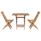 Garten Essgruppe 3 pcs Braun Massivholz Akazie