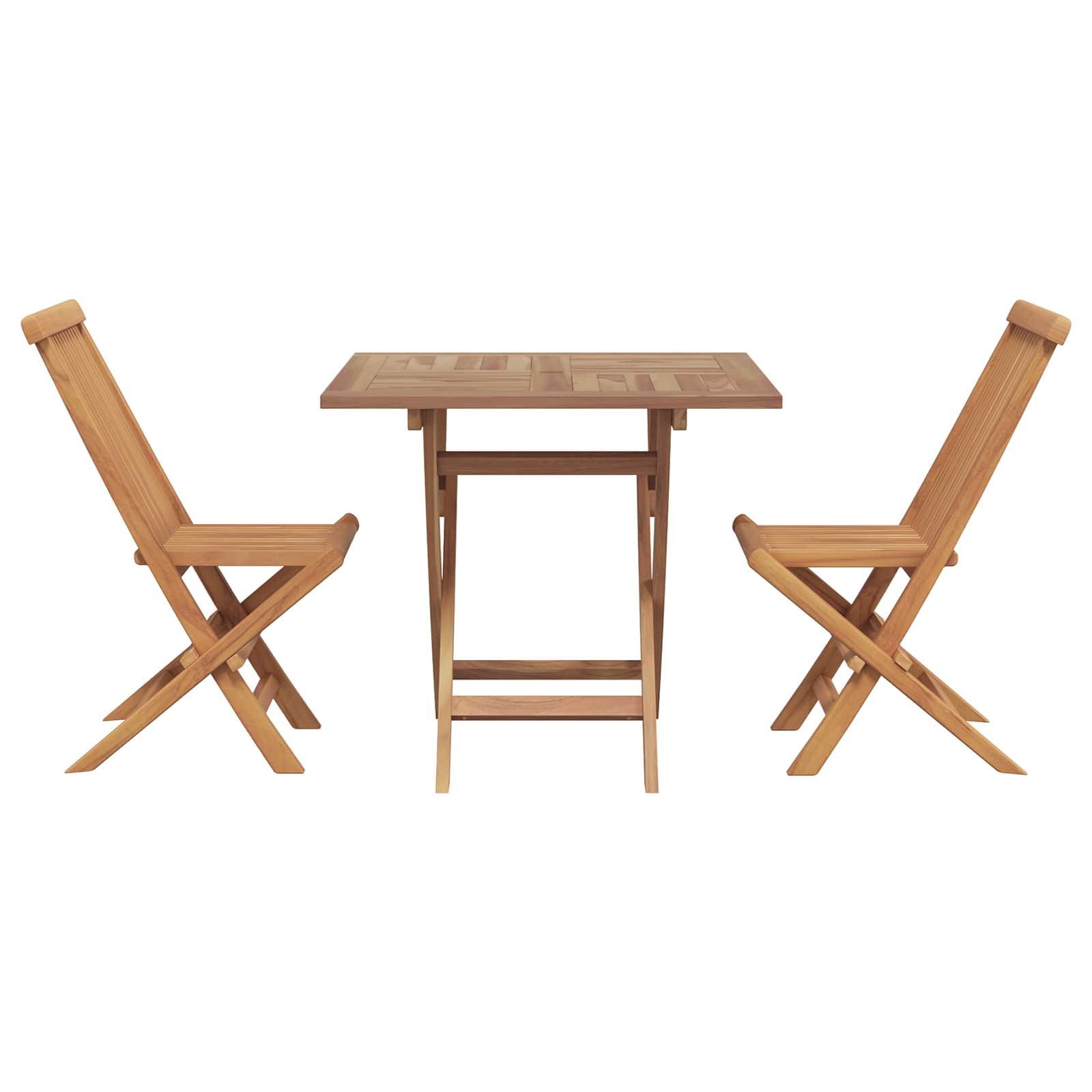 Garten Essgruppe 3 pcs Braun Massivholz Akazie