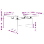 Couchtisch Artisan-Eiche 102 x 50,5 x 46,5 cm Holzwerkstoff